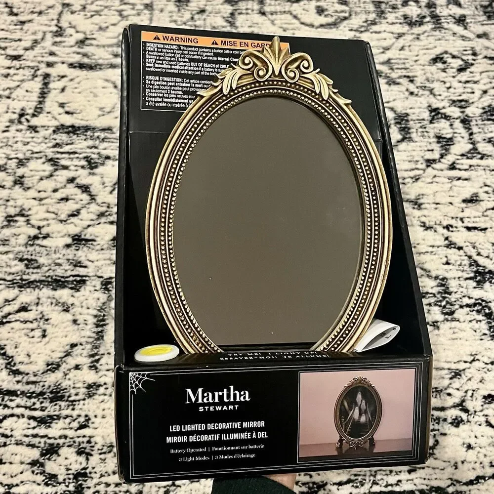 Martha Stewart LED Haunted Mirror Ghost Stairway Ghosts Halloween New